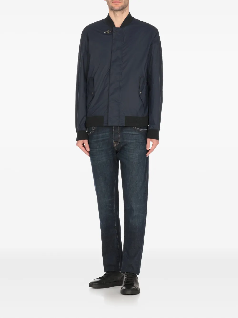 Fay Bomberjack met gespsluiting Blauw