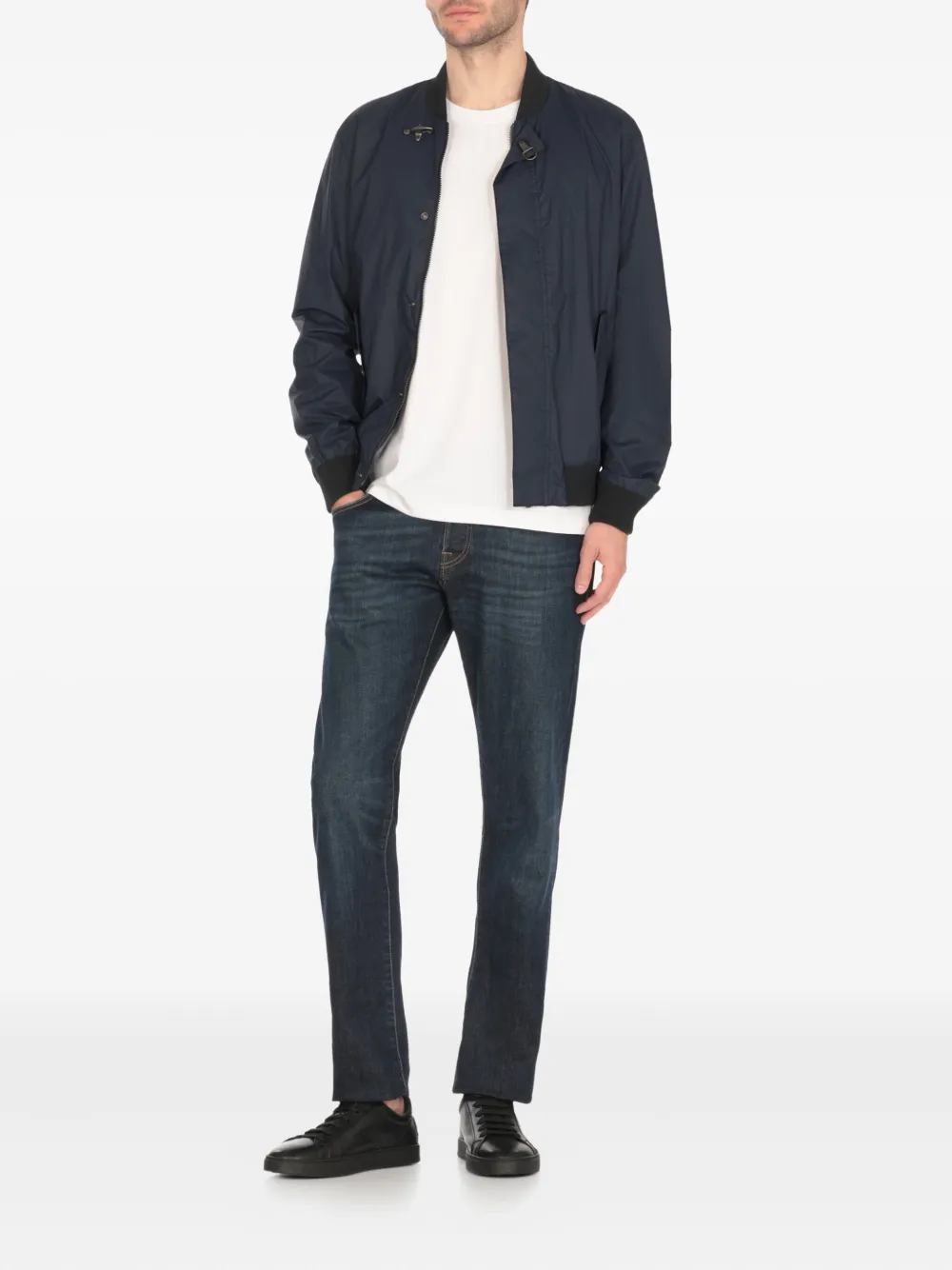 Fay Bomberjack met gespsluiting Blauw