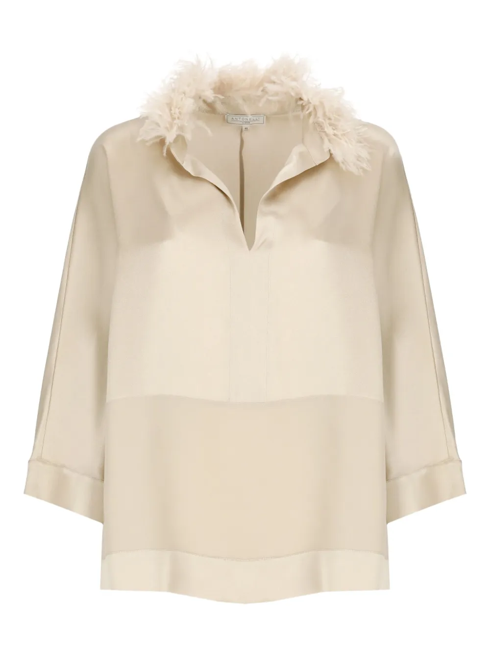 Antonelli Top con scollo a V - Toni neutri