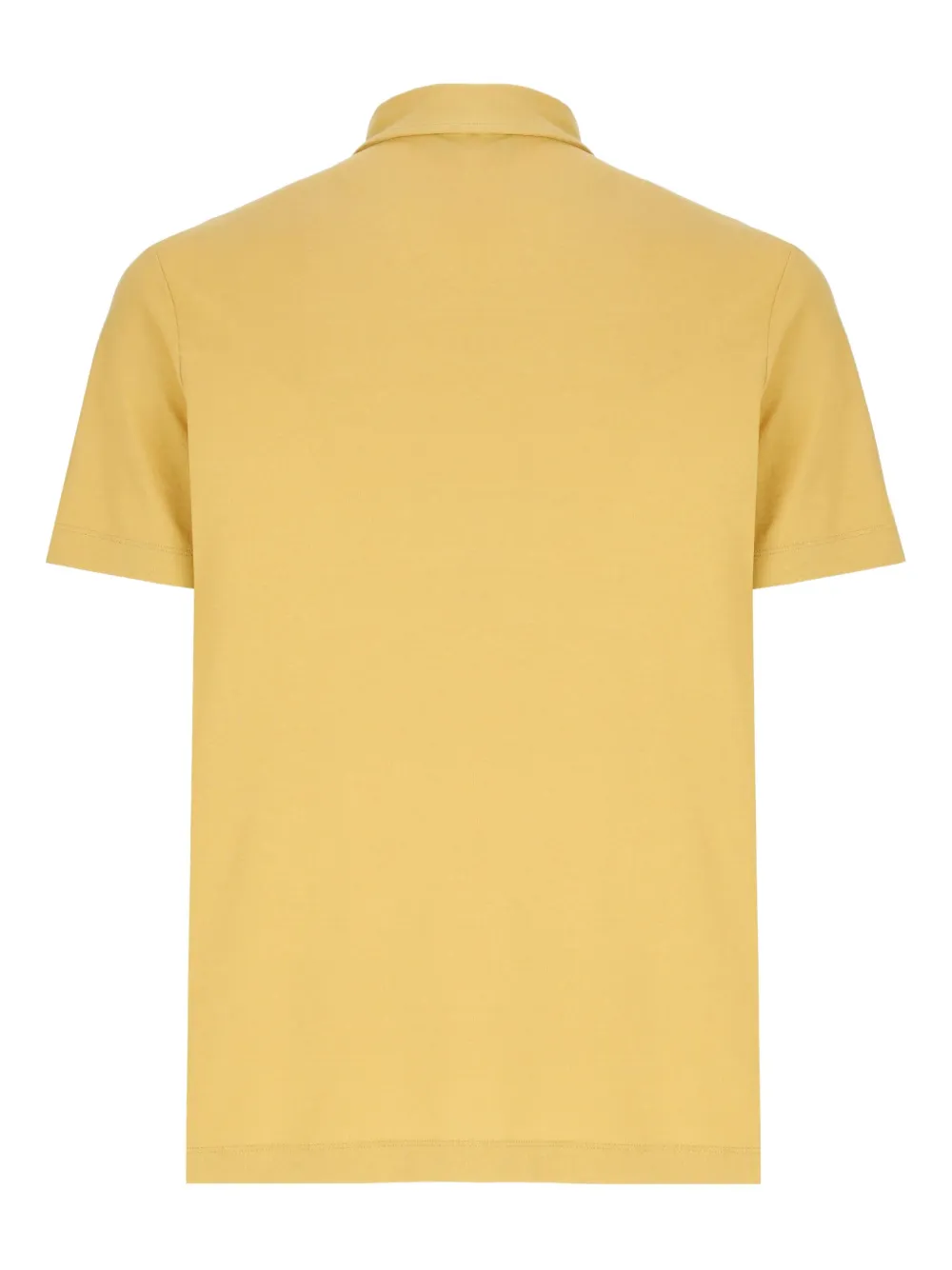 Zanone short-sleeve cotton polo shirt - Geel