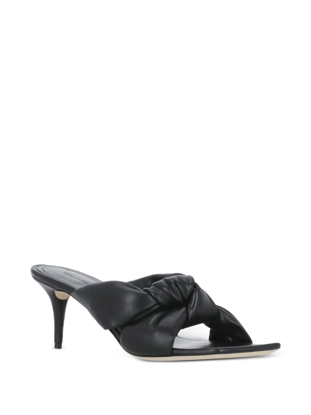 Fabiana Filippi 70mm knotted square-toe sandals Black