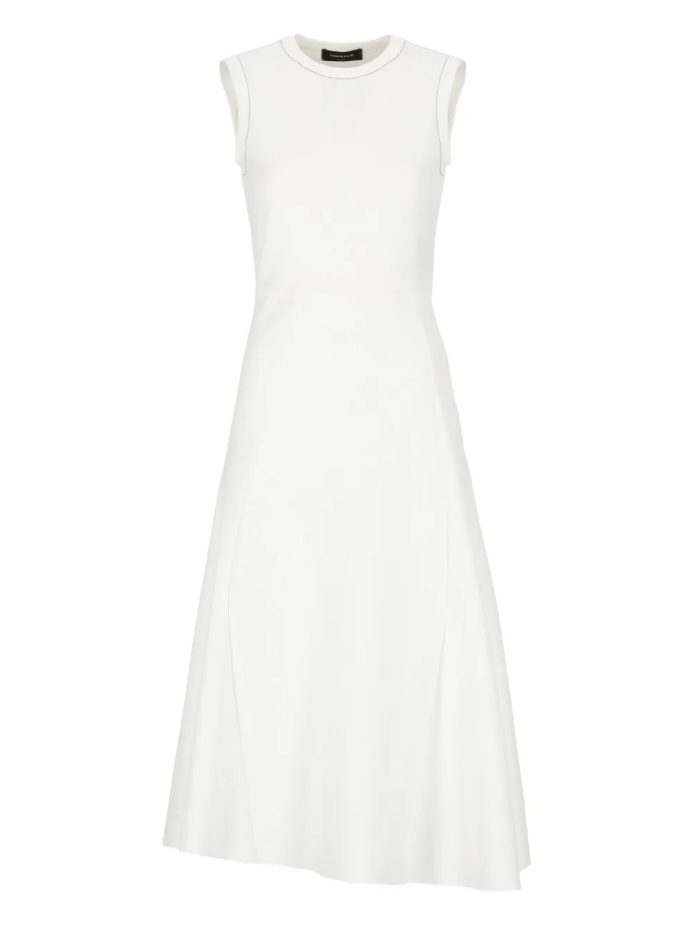 Fabiana Filippi Mouwloze midi-jurk Wit