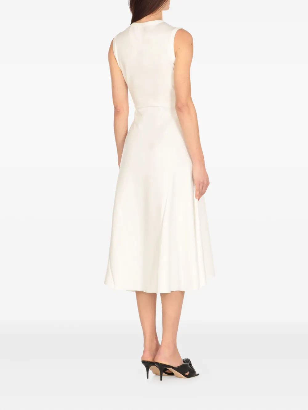 Fabiana Filippi Mouwloze midi-jurk Wit