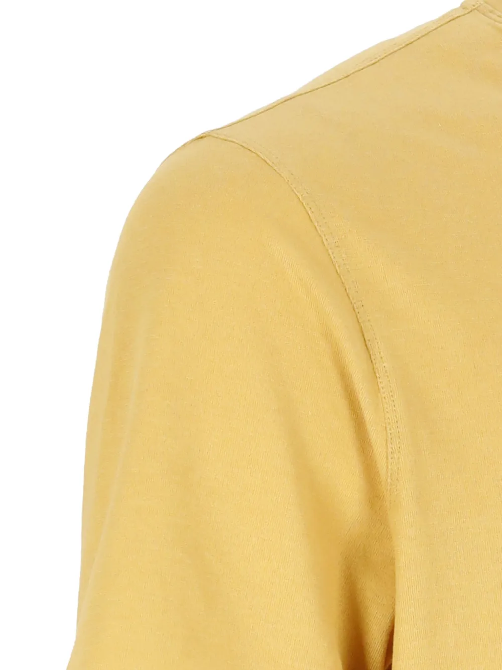 Zanone T-shirt met ronde hals Geel