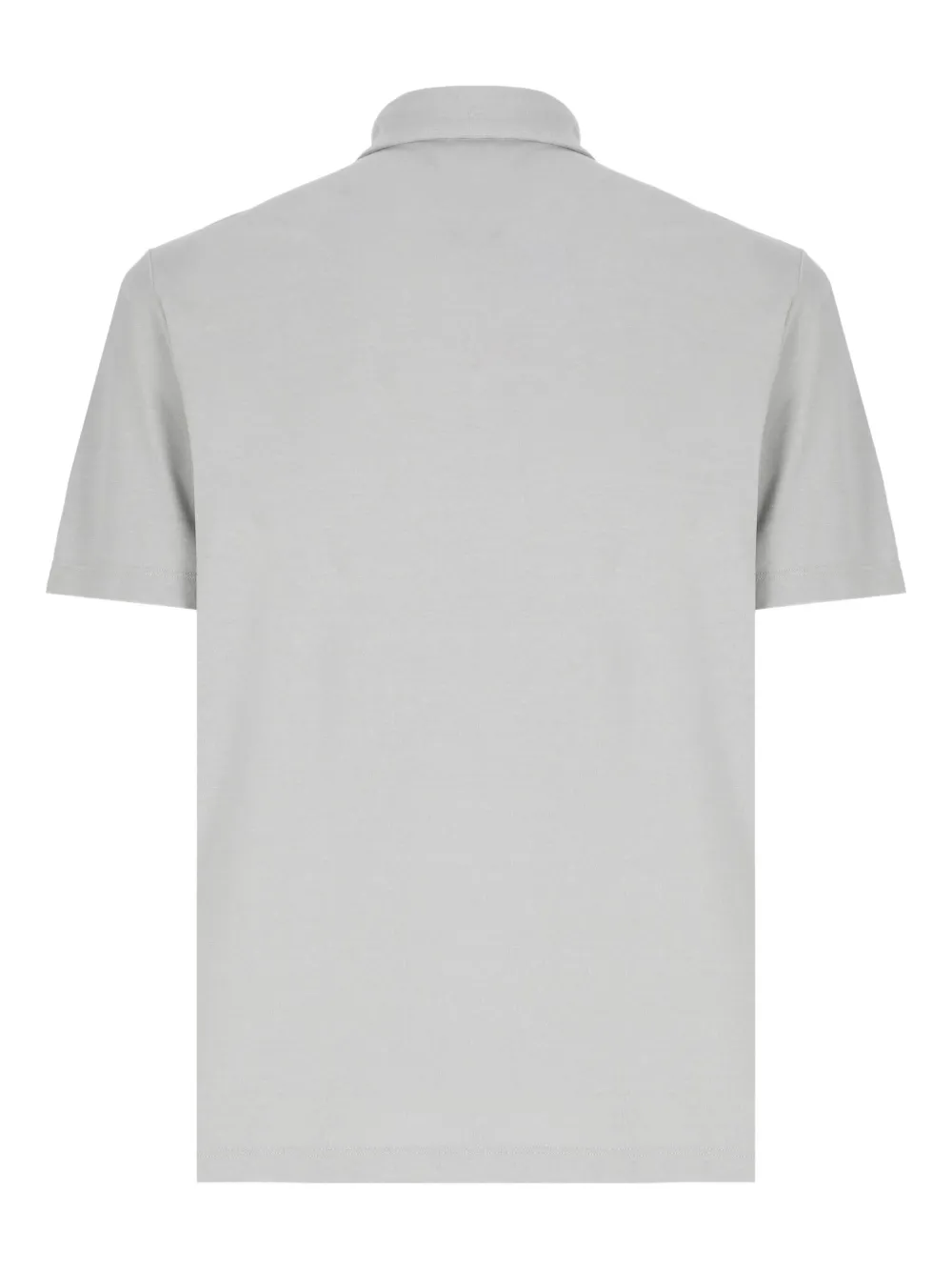 Zanone short-sleeve cotton polo shirt - Grijs