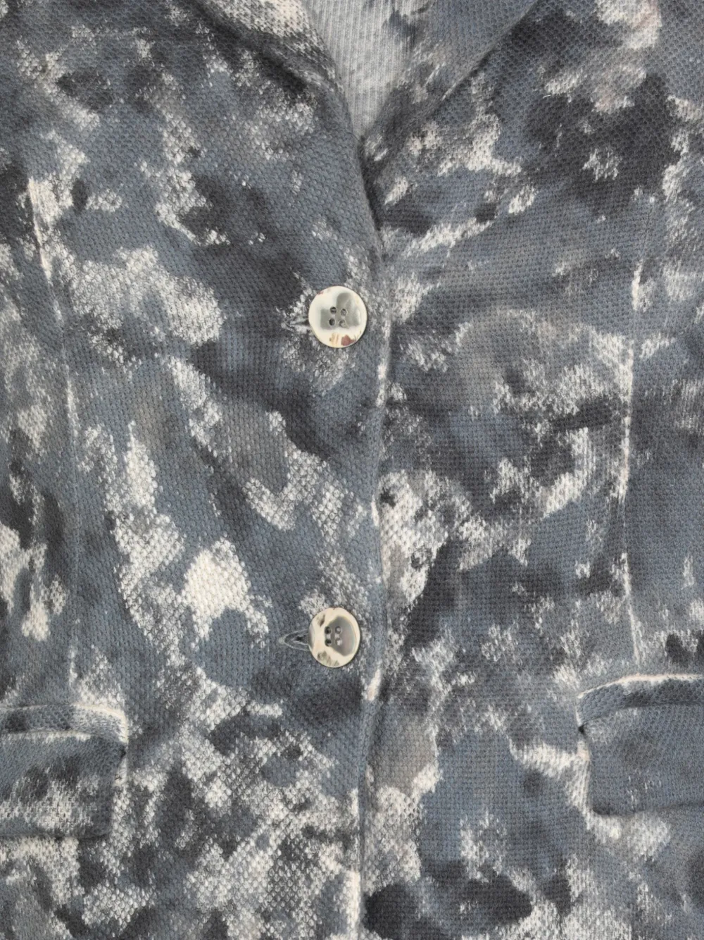 Avant Toi Blazer met puntige revers en patroon Blauw