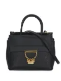 Coccinelle Arlettis pebbled leather clasp tote bag - Black