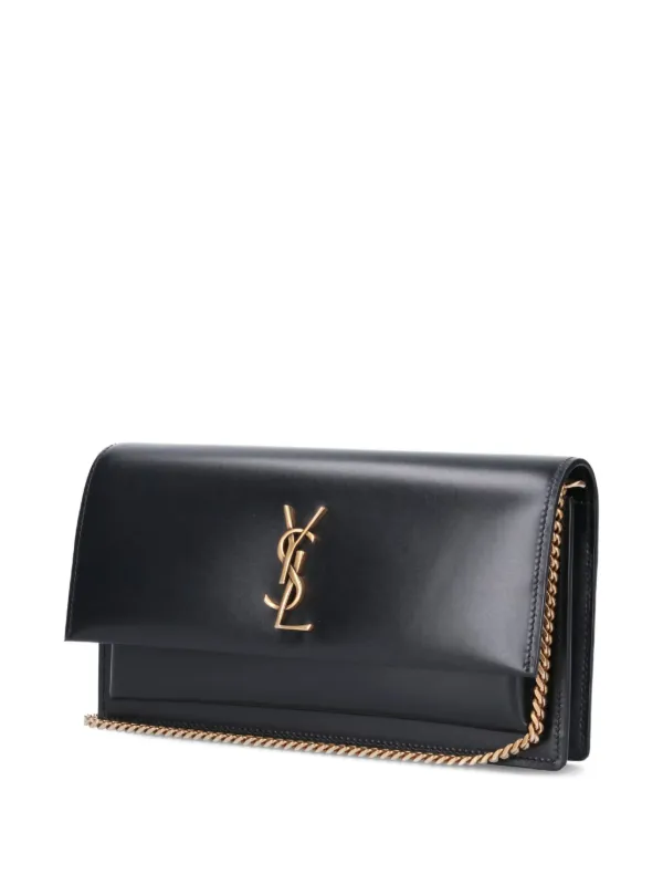 Saint Laurent logo-plaque chain-strap Clutch Bag FARFETCH IN