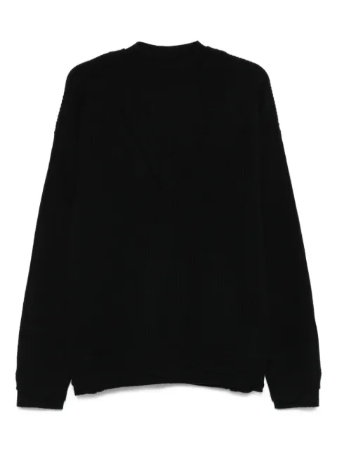 Laneus ribbed v-neck sweater