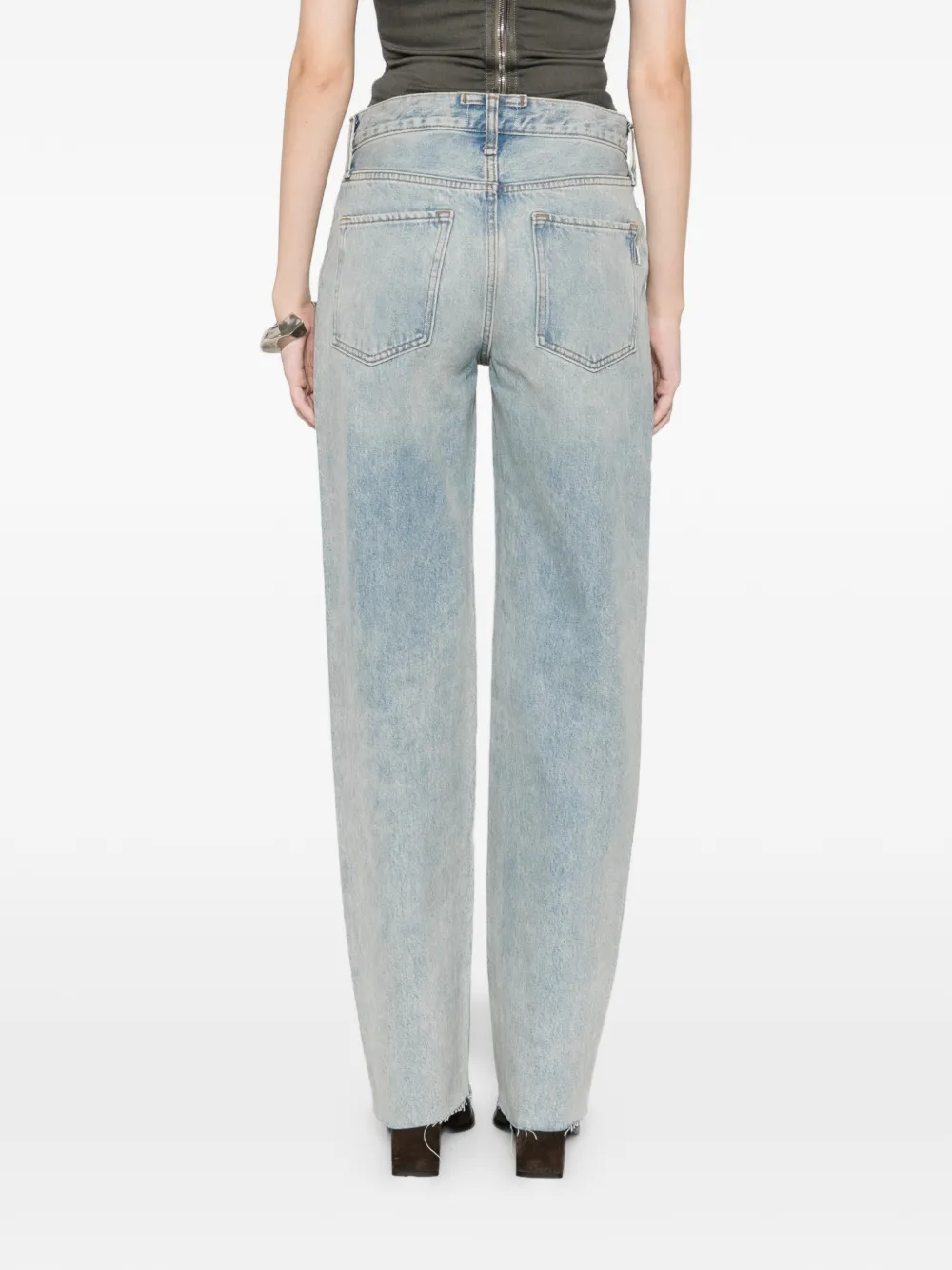 Distressed Frayed Jeans