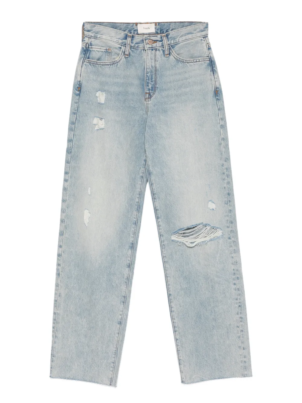 Triarchy distressed frayed jeans | Blue | Image 1