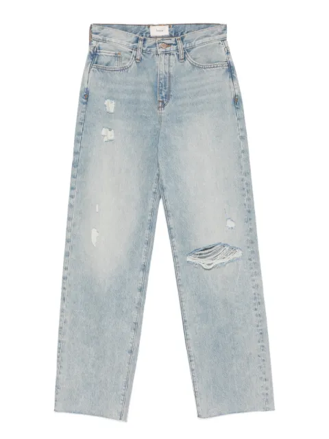 Triarchy distressed frayed jeans