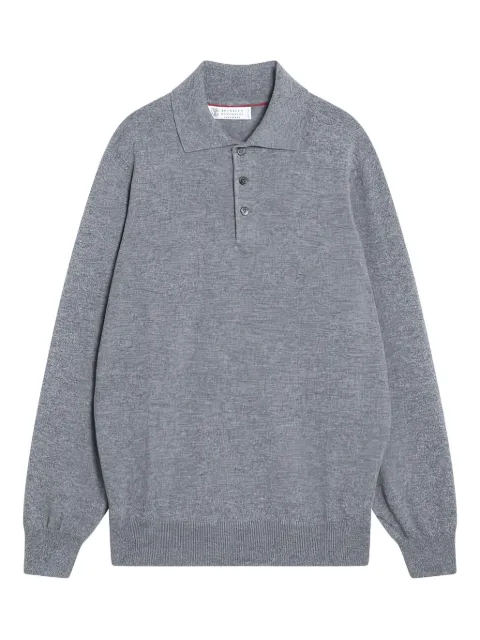 Brunello Cucinelli long-sleeve polo shirt