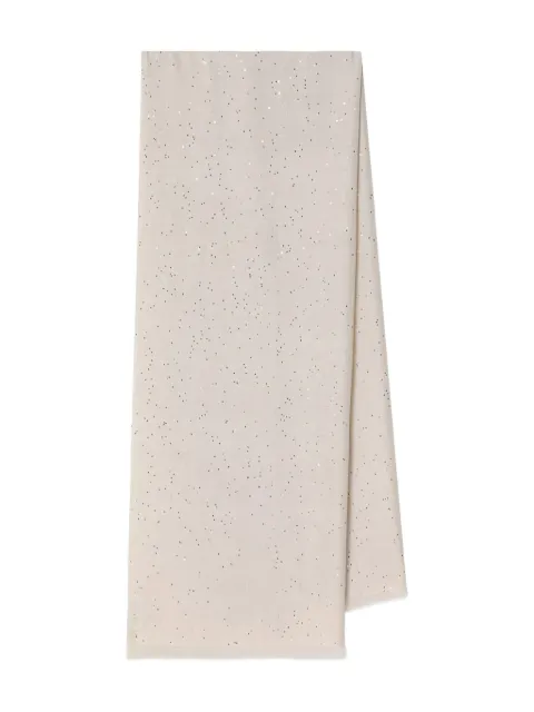 Brunello Cucinelli mascada bordada con lentejuelas