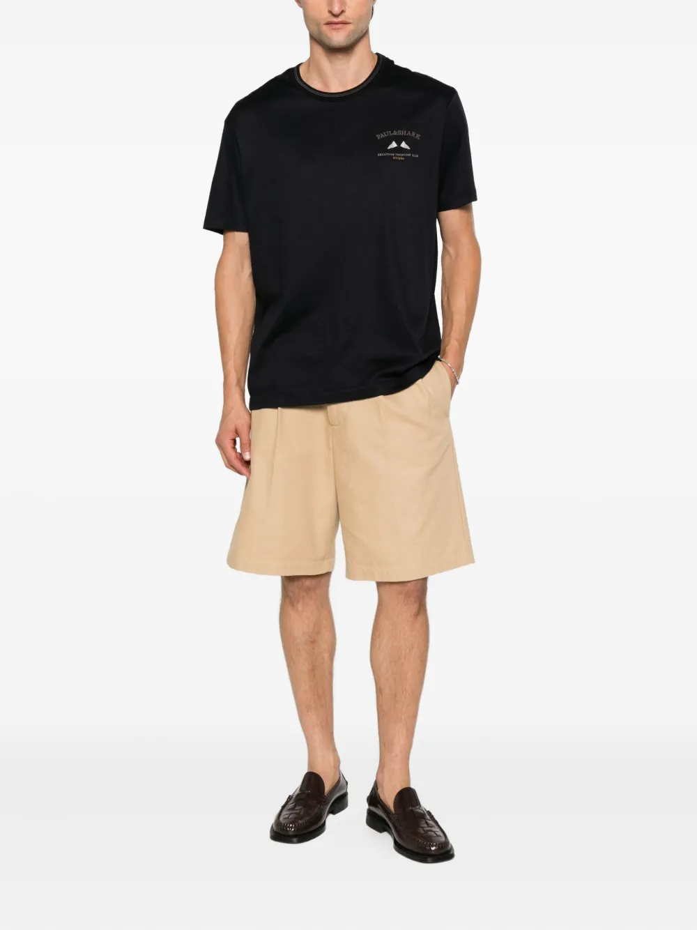 Paul & Shark T-shirt met logodetail Blauw