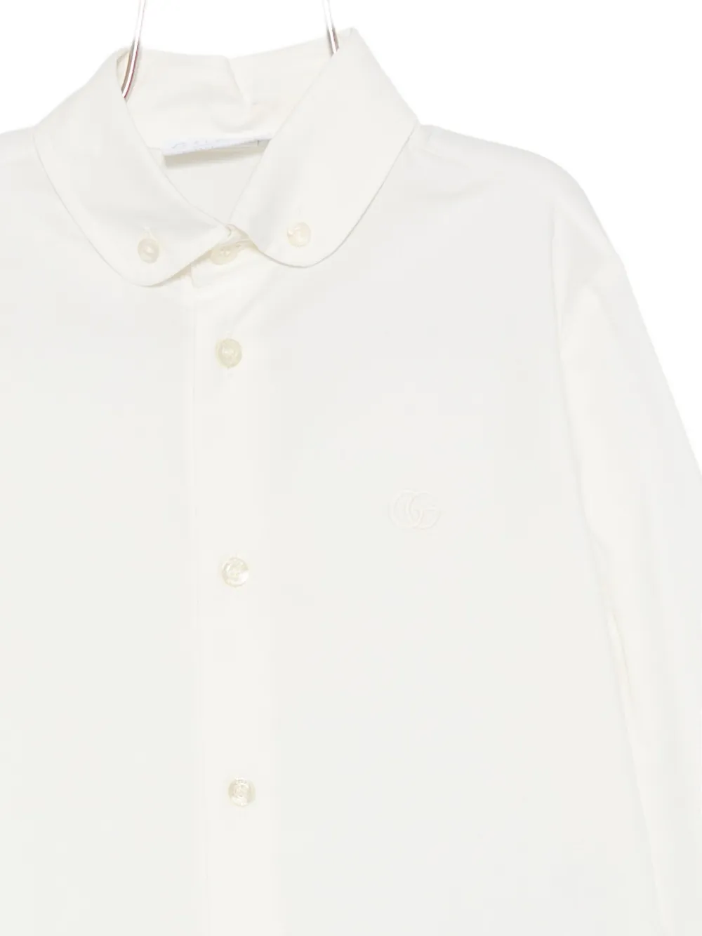 Gucci Kids Shirt met geborduurd logo Wit