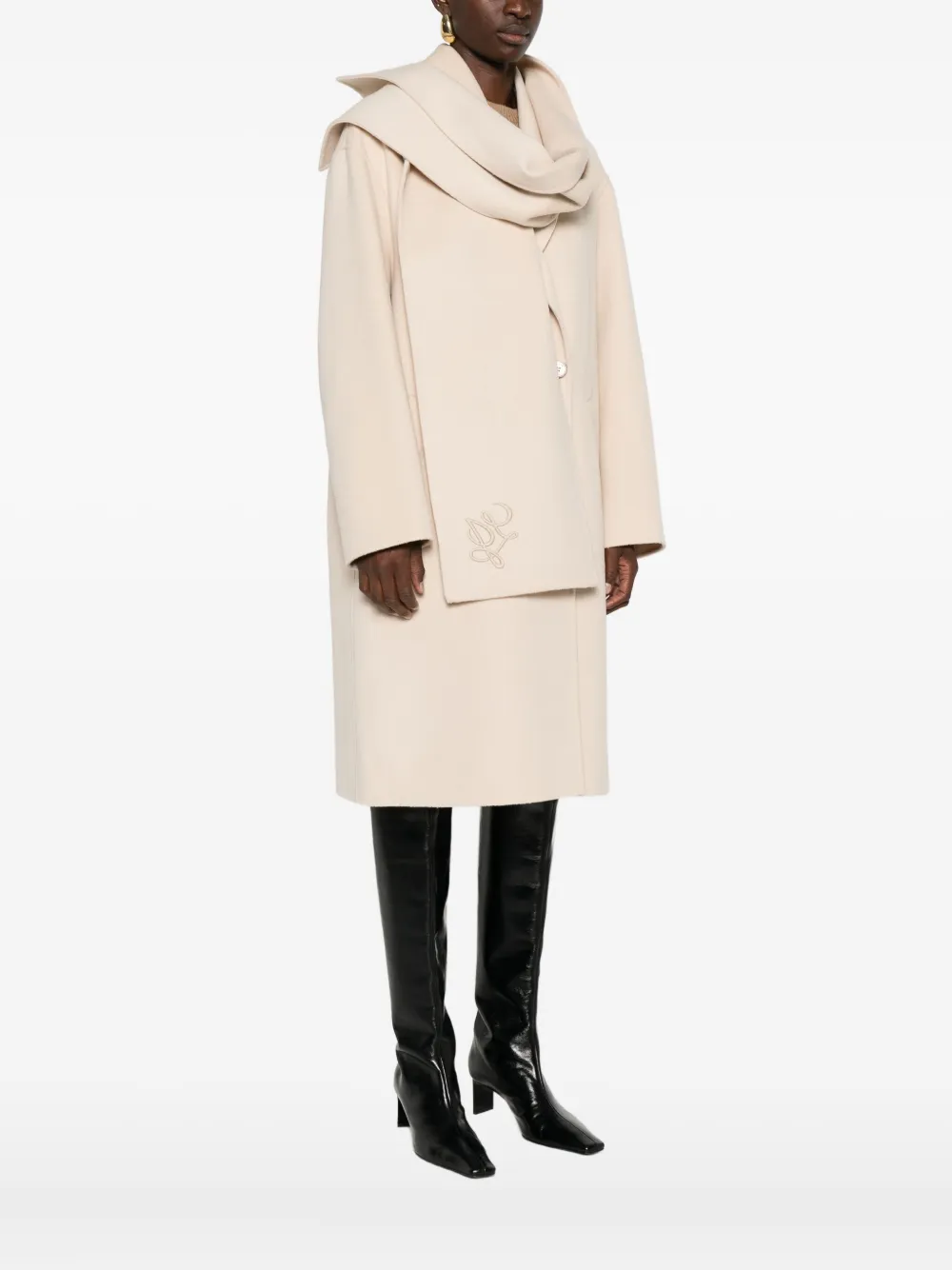LIU JO Mantel met dubbele rij knopen Beige