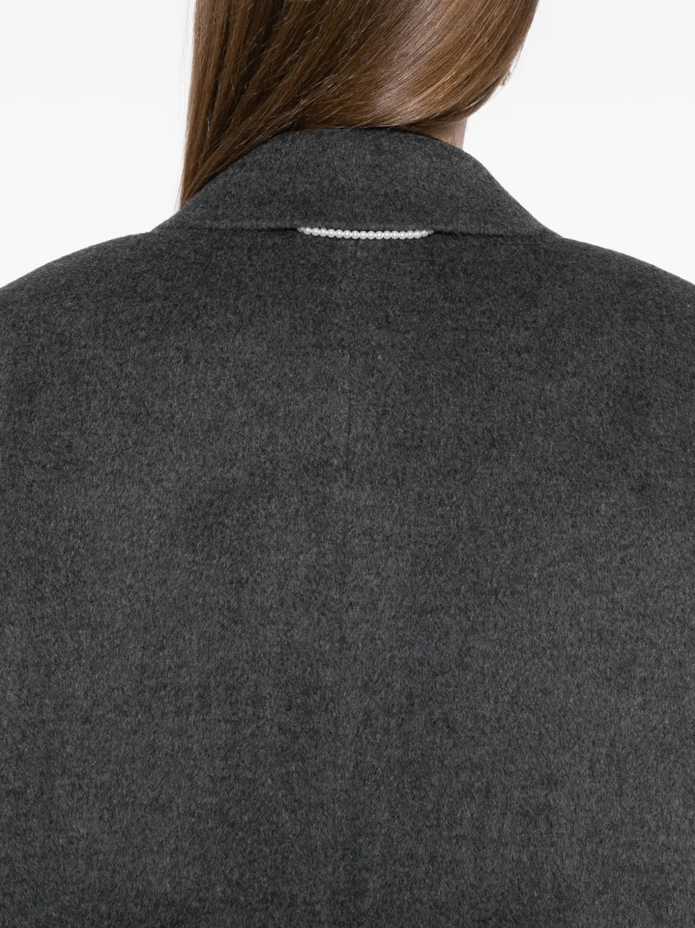 Kimhēkim Double-breasted Wool-blend Coat In Black