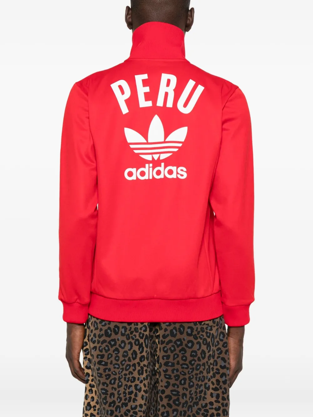 adidas Peru sweater met rits Rood