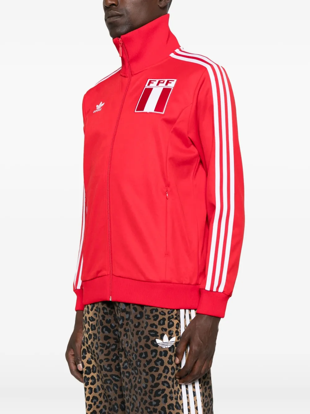adidas Peru sweater met rits Rood