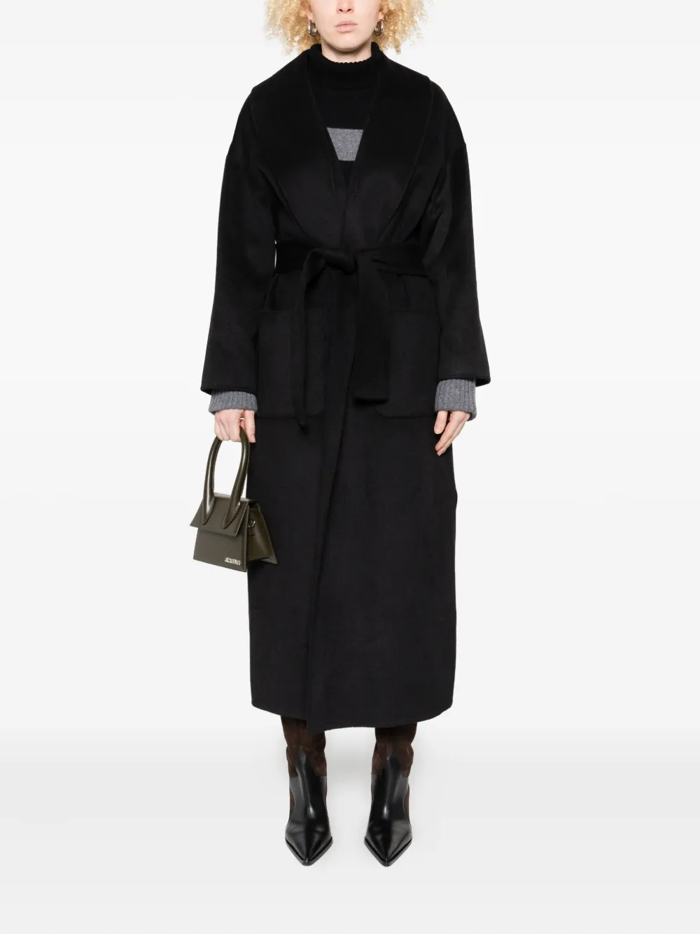 LIU JO belted coat - Zwart