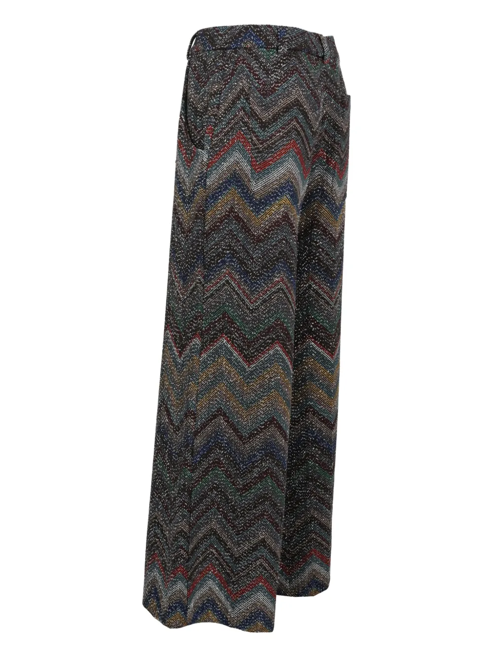 Missoni Pre-Owned Zigzag sequin-embellished trousers - Zwart
