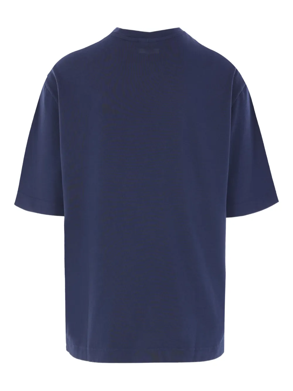 Maison Kitsuné fox-embroidered cotton T-shirt - Blauw