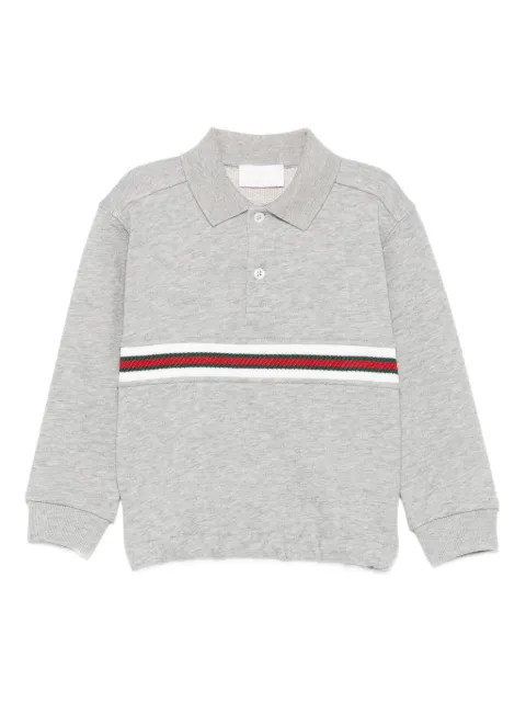 Gucci Kids classic-collar striped polo shirt