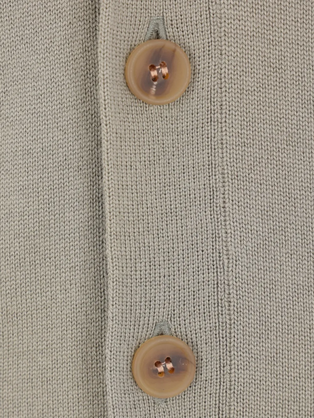 Maison Kitsuné fox-head patch pocket cardigan Groen