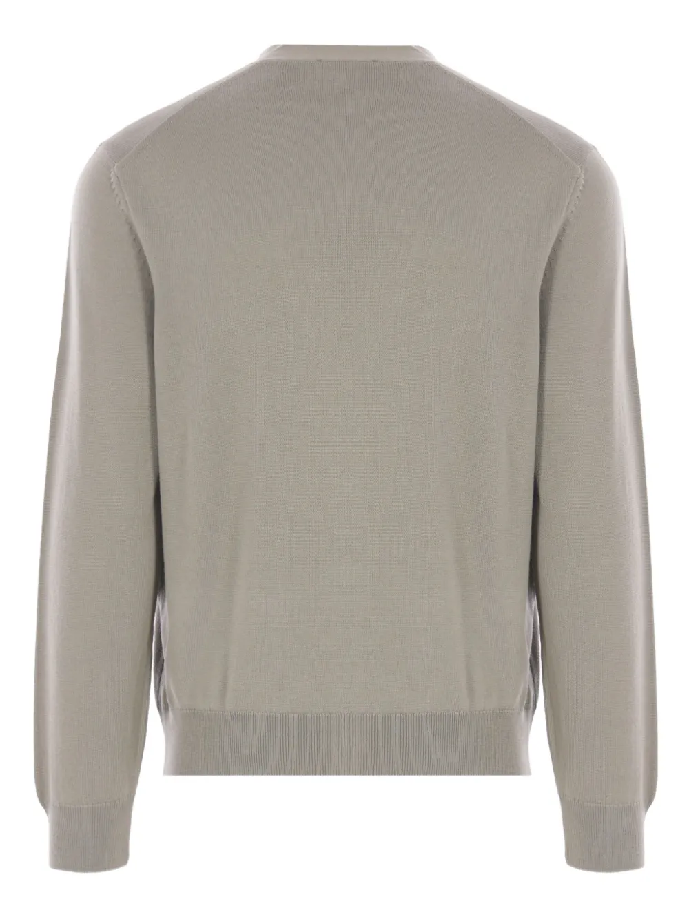 Maison Kitsuné fox-head patch pocket cardigan Groen