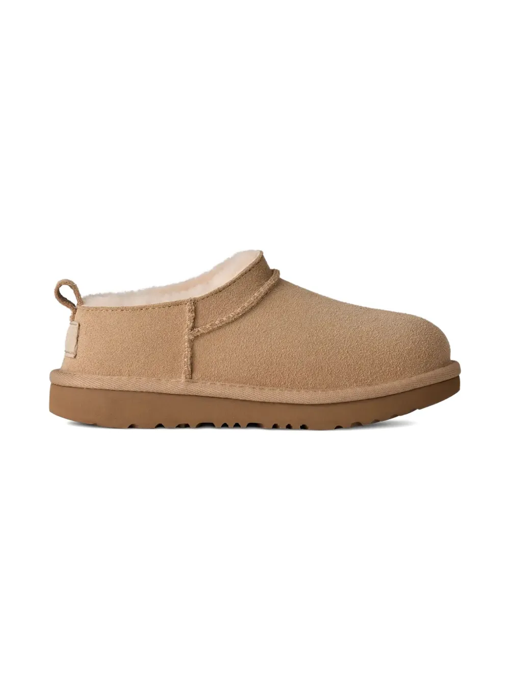UGG Kids Classic Micro suede slippers - Bruin