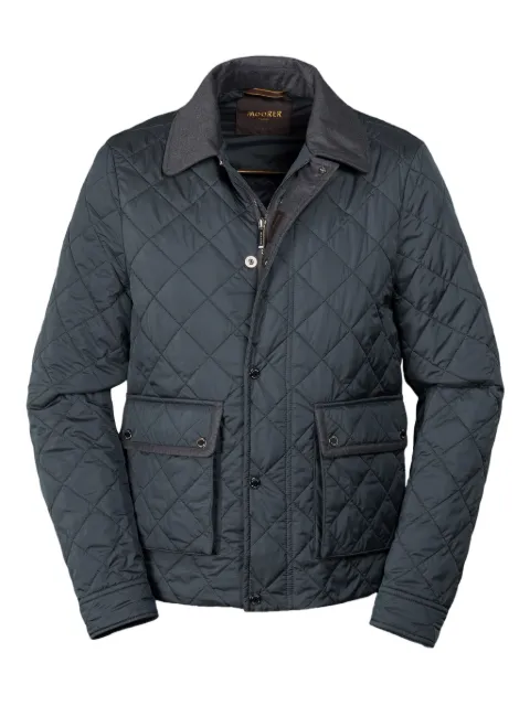 Moorer diamond-quilting down jacket