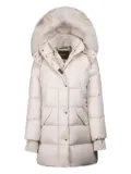 Moorer Talassa fur-trimmed quilted jacket - Neutrals