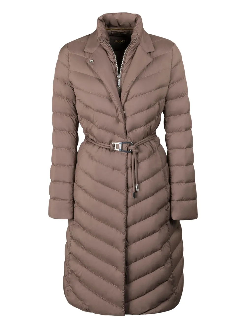 Moorer Odette gewatteerd jack met ceintuur Beige