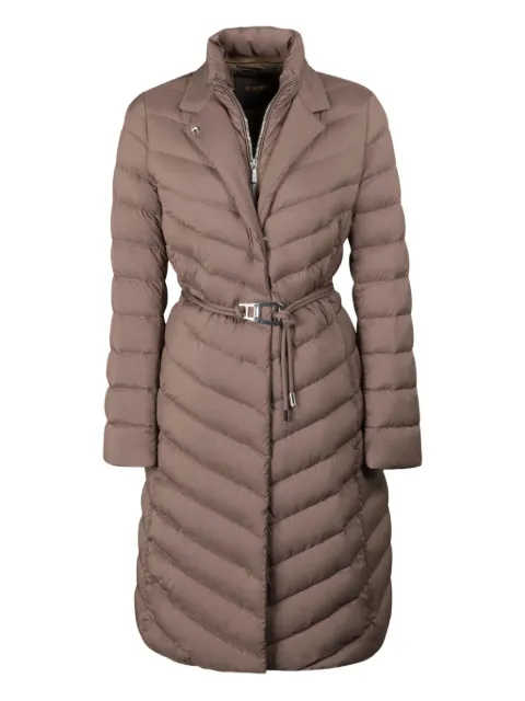 Moorer Odette quilted belted jacket