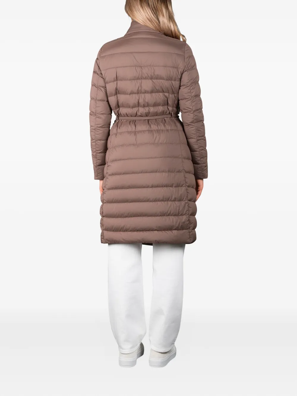 Moorer Odette gewatteerd jack met ceintuur Beige