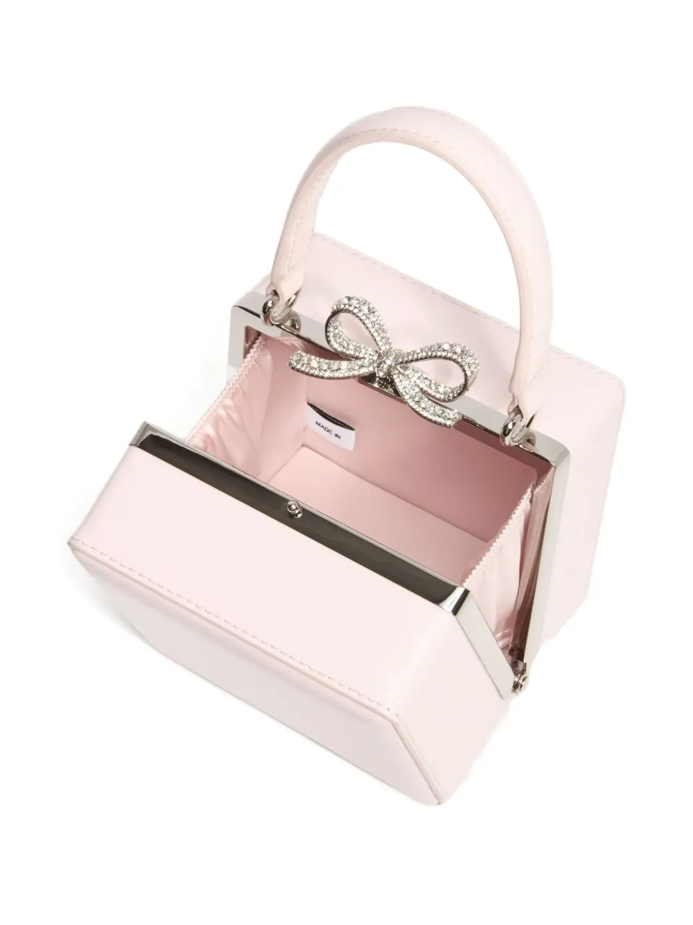 Self-Portrait Kids crystal-bow tote bag Roze