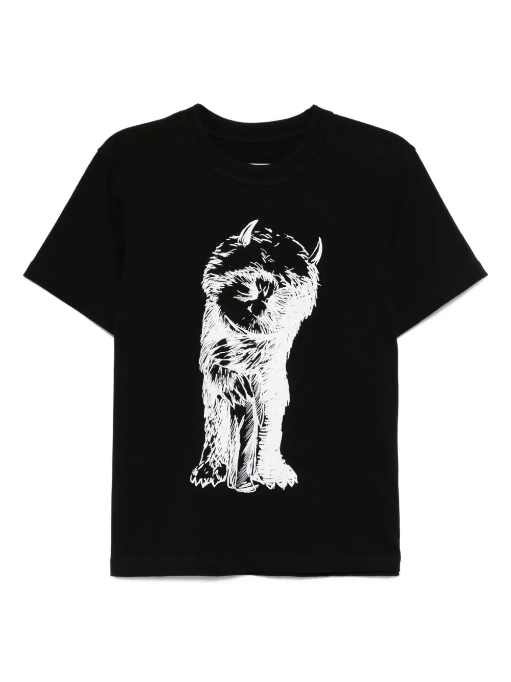 Sacai T-shirt met print Zwart