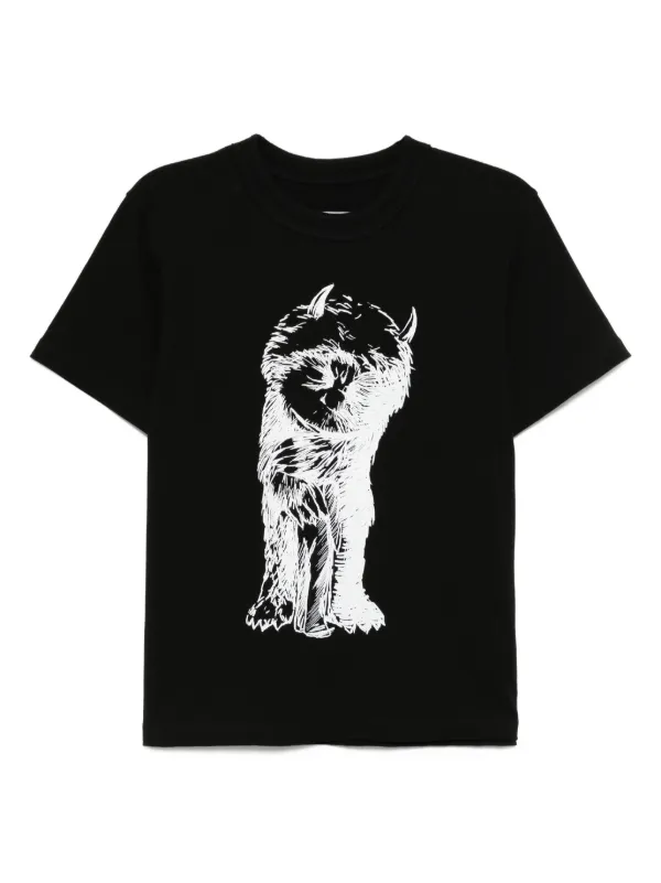 Sacai プリント Tシャツ | ブラック | FARFETCH JP