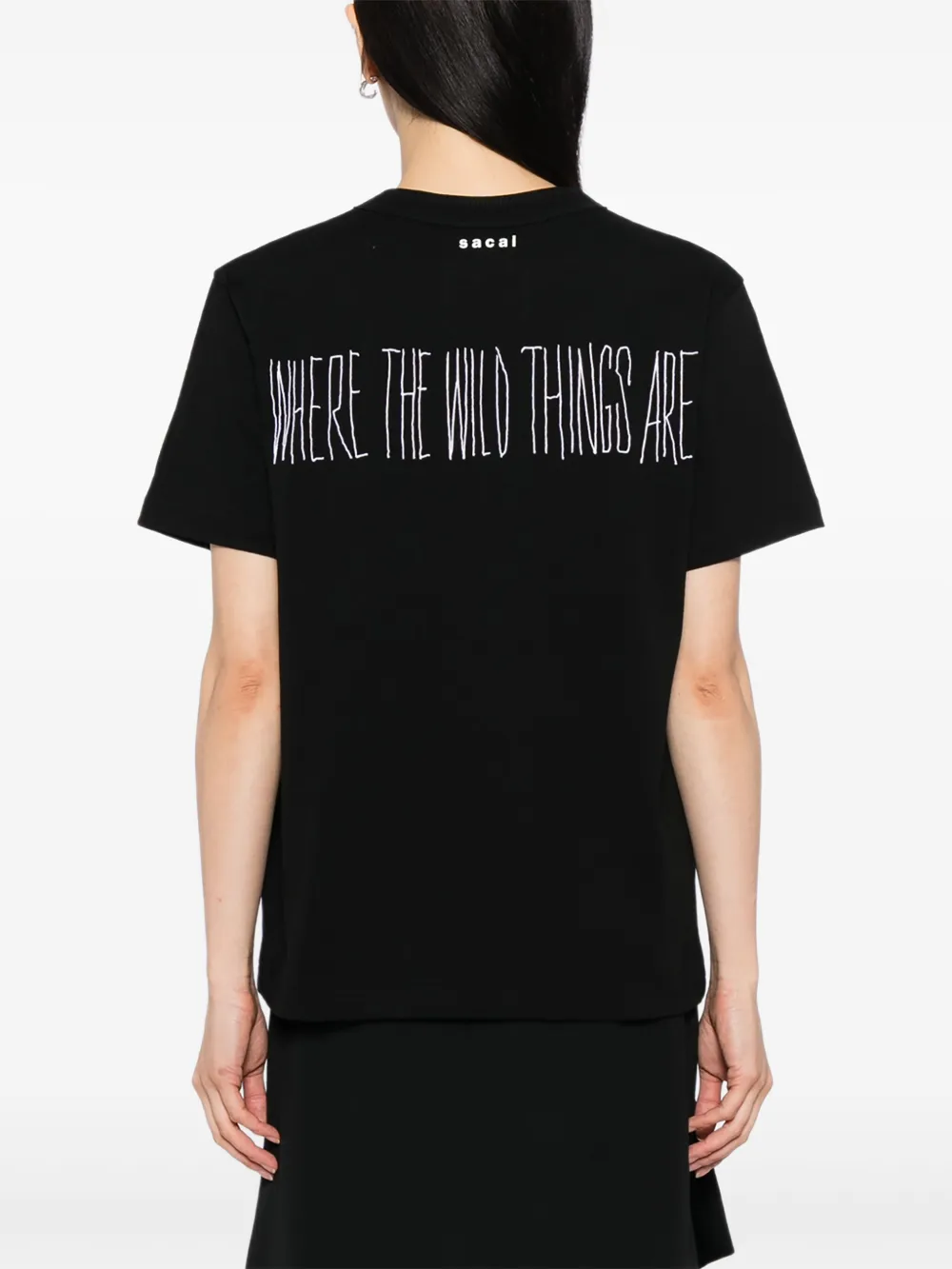 Sacai プリント Tシャツ | ブラック | FARFETCH JP