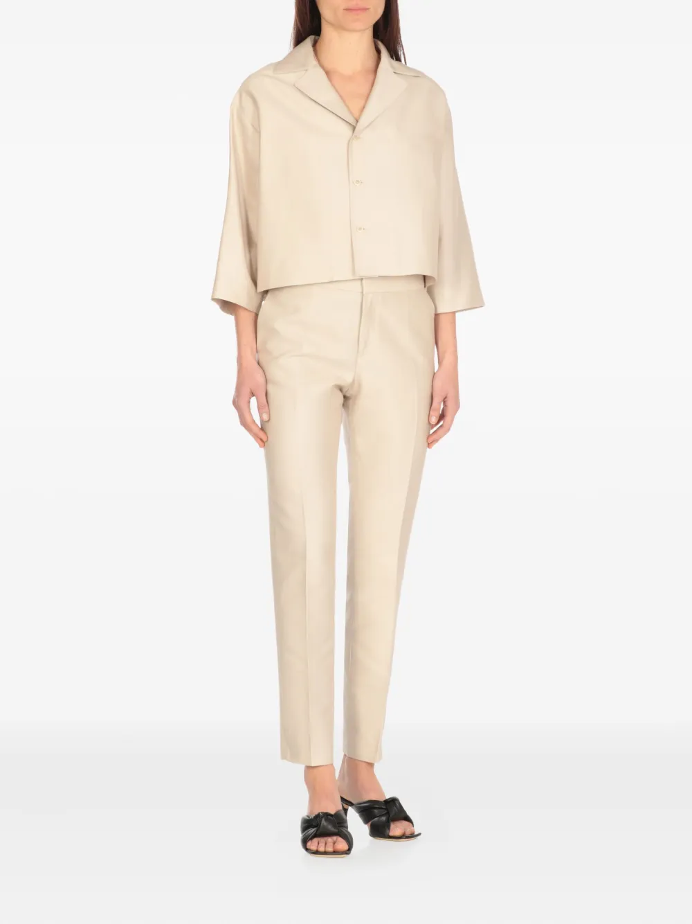 Fabiana Filippi Cropped jack Beige