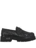 Cult woven platform loafers - Black