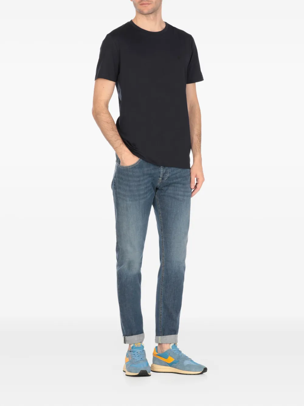 DONDUP George cuffed-hem jeans - Blauw