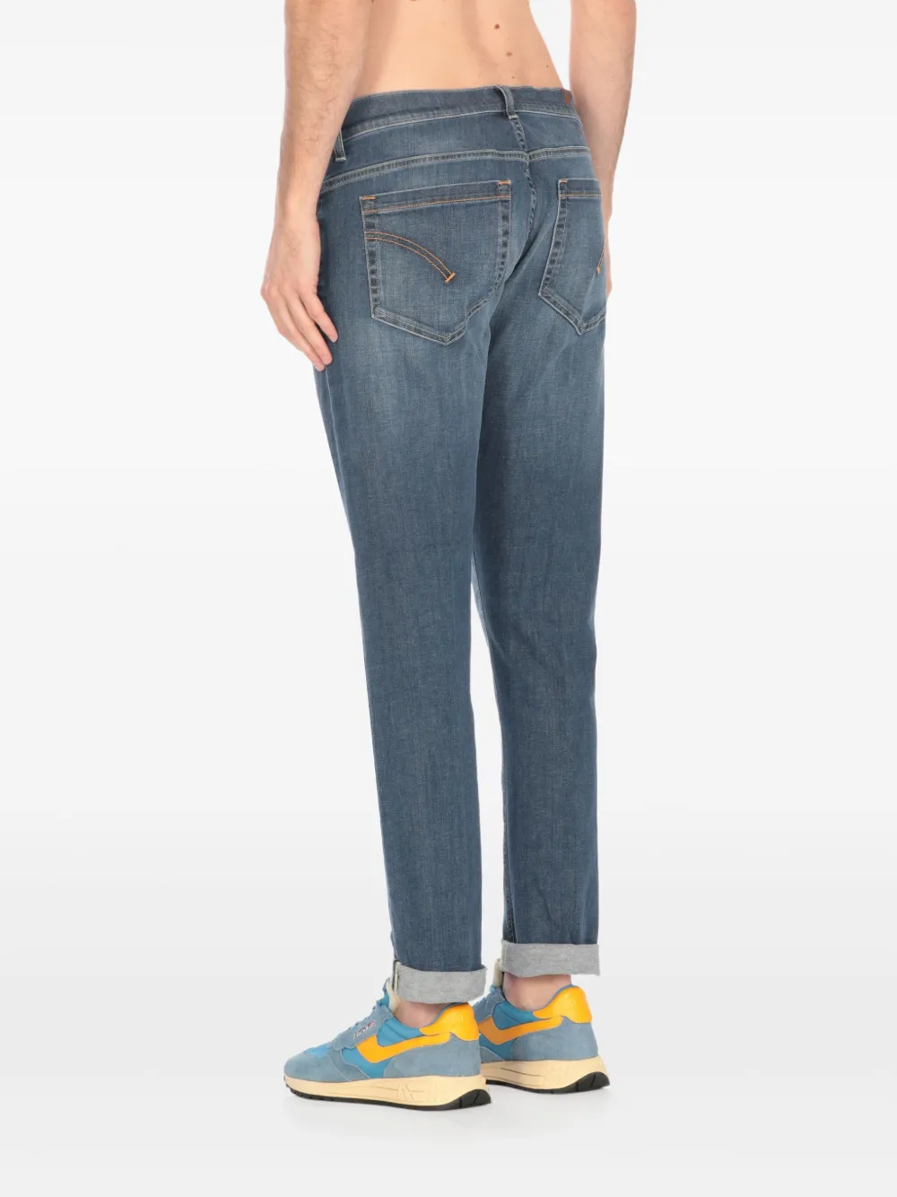 DONDUP George jeans met omgeslagen pijpen Blauw