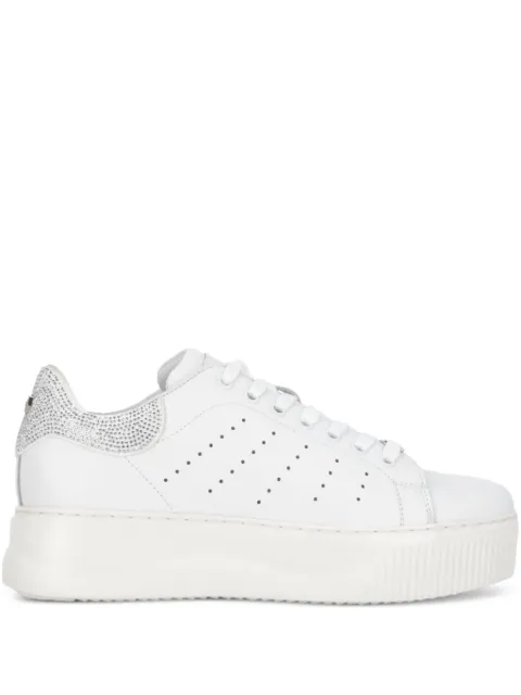 Cult crystal-embellished platform sneakers 