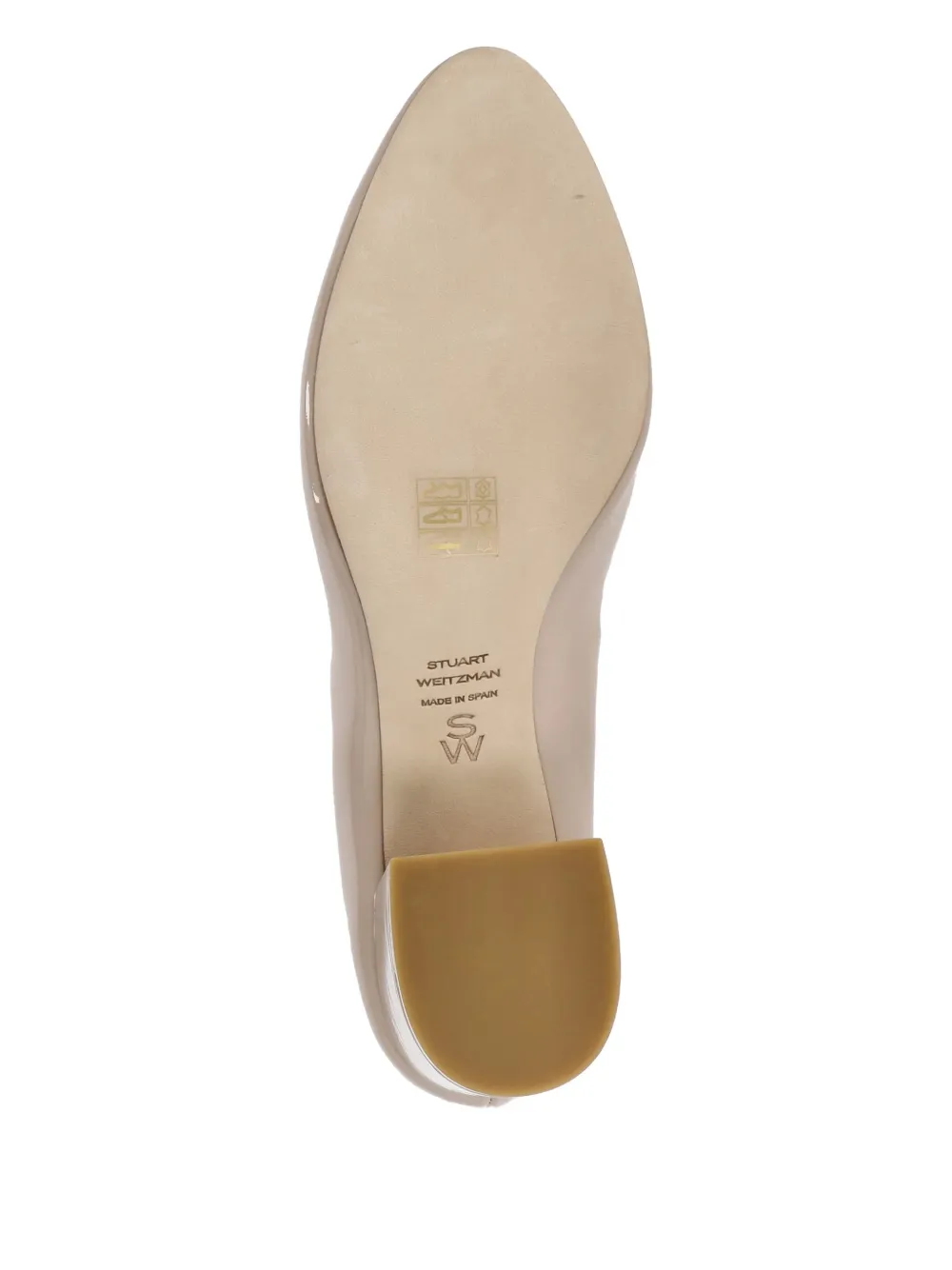 Stuart Weitzman 60mm bow-detail leather heeled pumps Neutrals