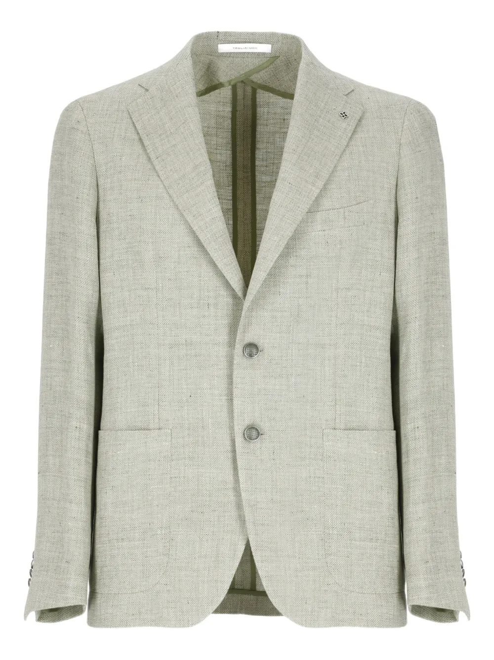 Tagliatore notched-lapel single-breasted blazer Groen
