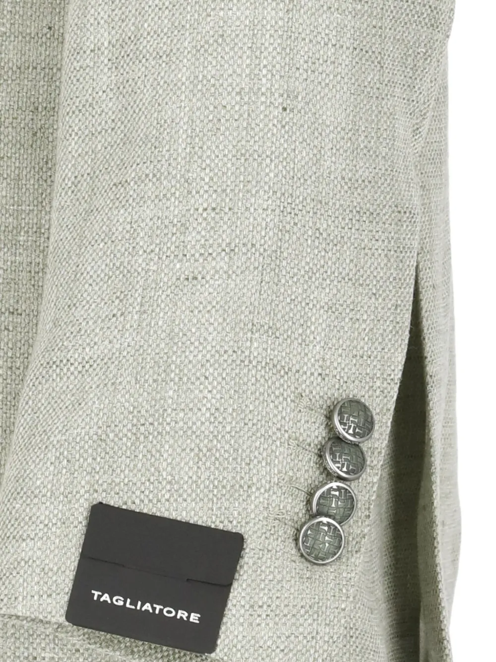 Tagliatore notched-lapel single-breasted blazer Groen
