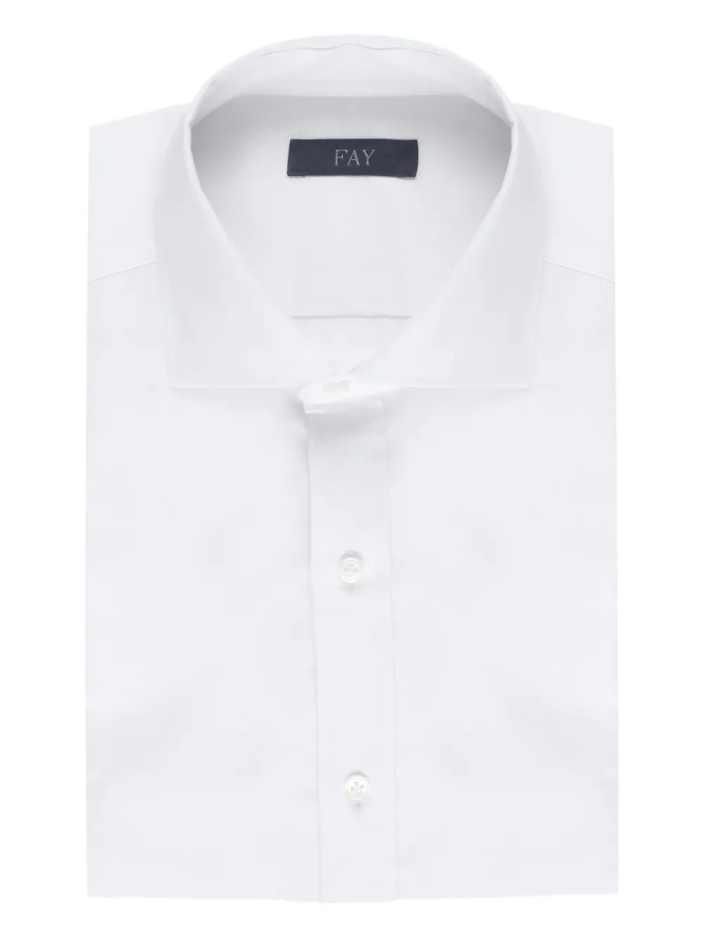 Fay cotton button-down shirt Wit