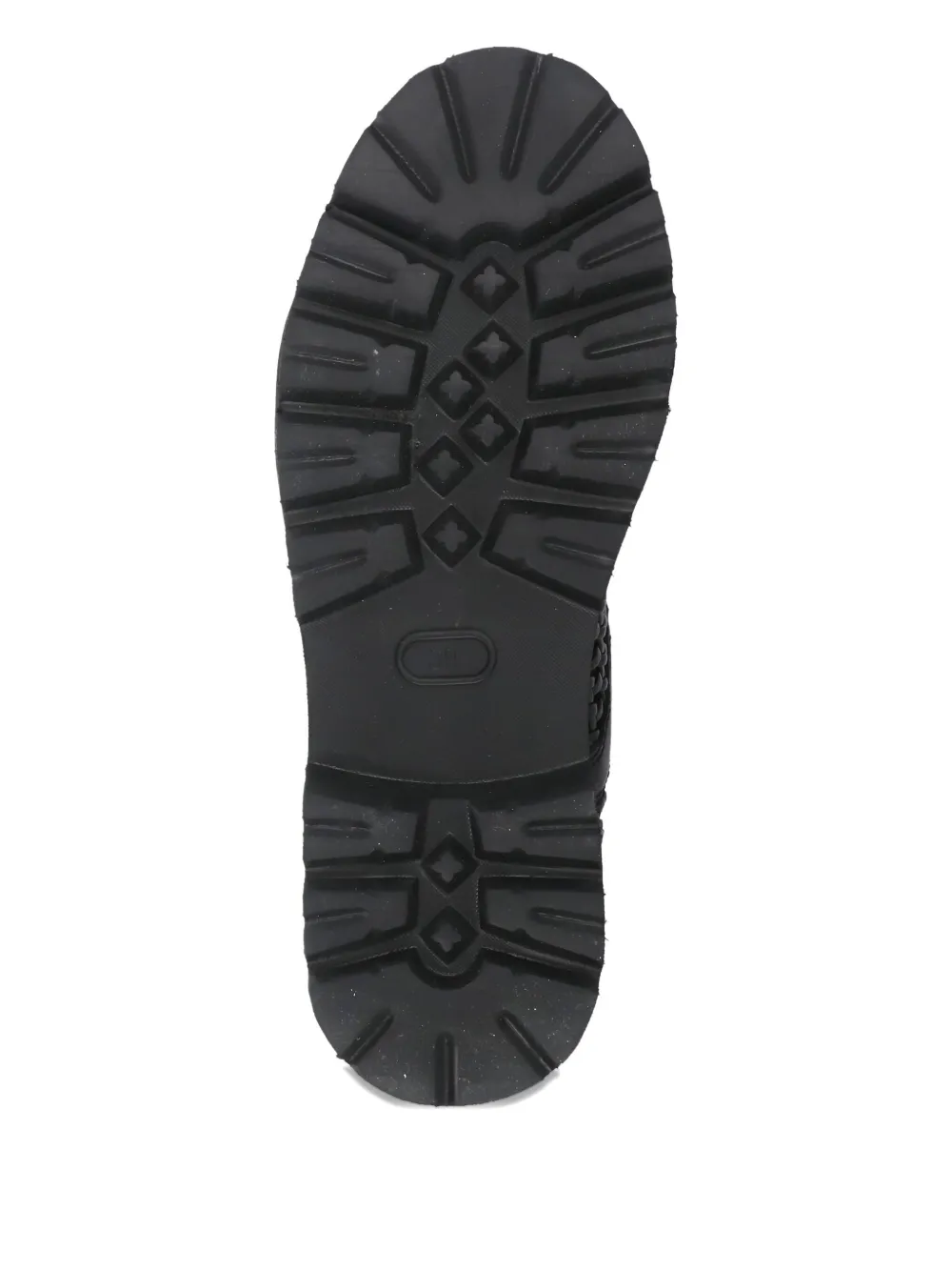 Cult Slash woven lace-up boots Black